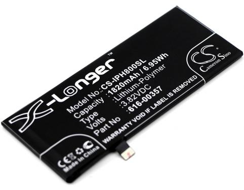 Battery for phone apple 616 00357 iphone 8 mobile