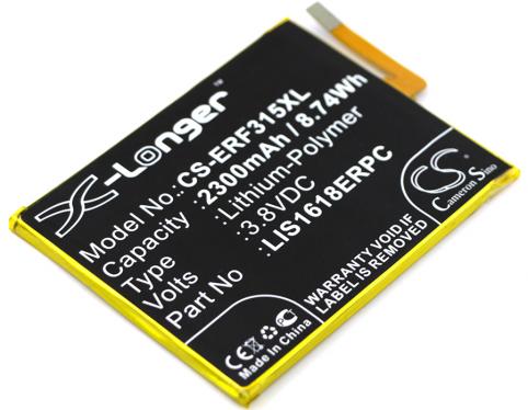 Battery for phone sony lis1618erpc xperia e5 mobile