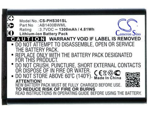 Battery  philips ab1400bwml