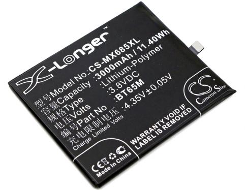 Battery  meizu bt65m mx6
