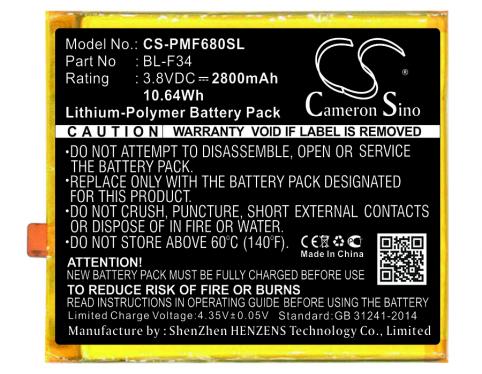 Battery  phicomm bl-f34 freecomm 2s