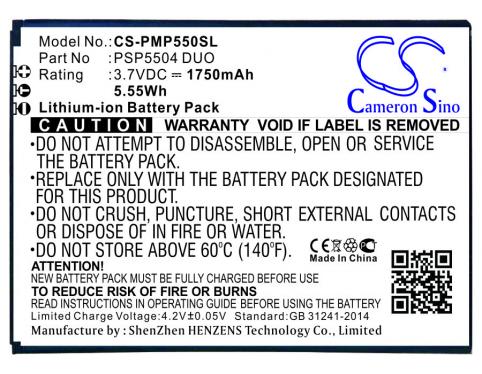 Battery  prestigio psp5504 duo multiphone 5504 duo