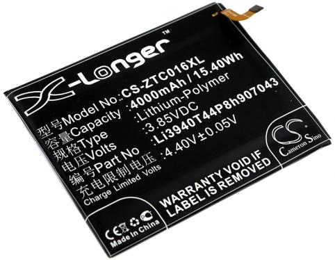 Battery  zte li3940t44p8h907043 axon max c2016