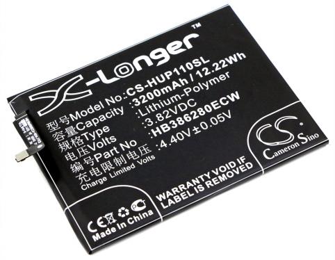 Battery for phone huawei hb386280ecw p10 mobile