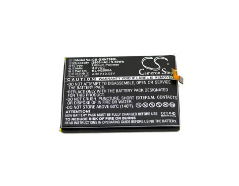 Battery  gionee bl n2500a