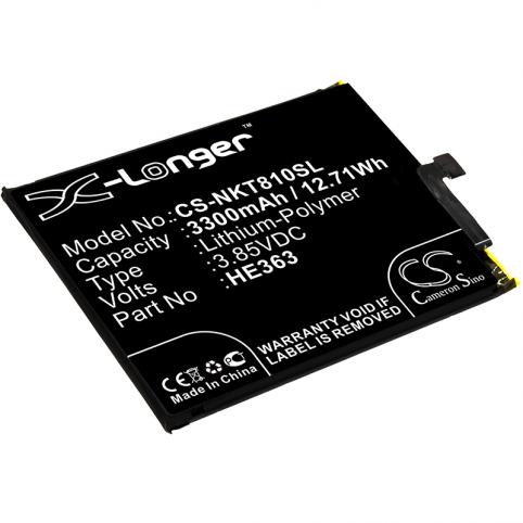 Battery for phone nokia he363 8.1 mobile