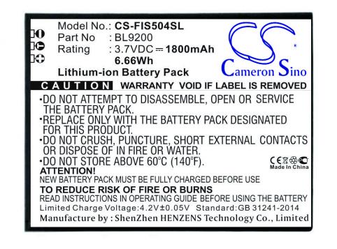 Battery  fly bl9200