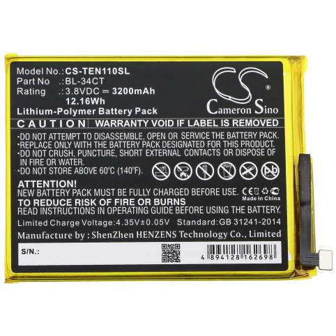 Battery  tecno bl-34ct camon 11s