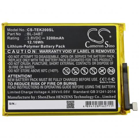 Battery  tecno bl-34bt ka7