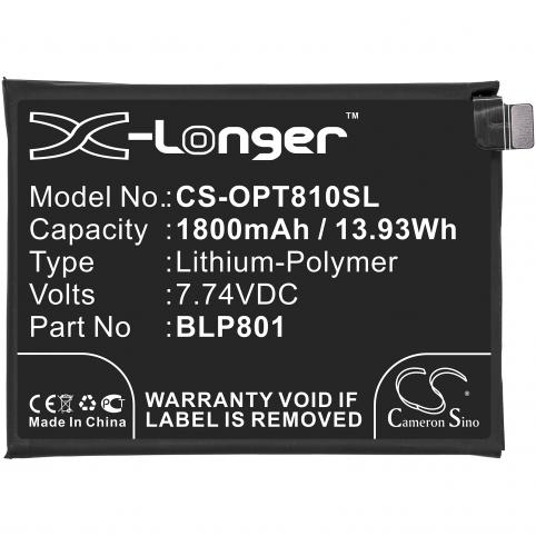 Battery  oneplus blp801 8t+ 5g