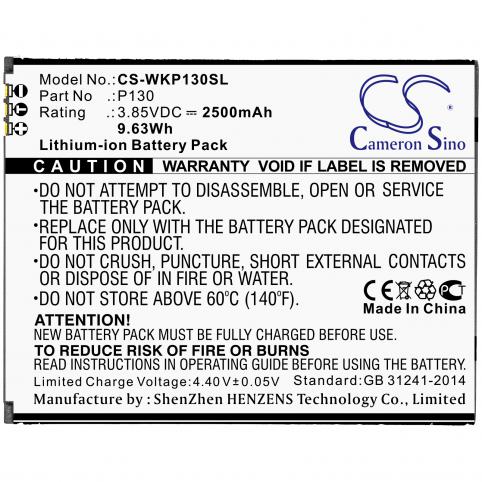 Battery for phone wiko p130 p130 mobile