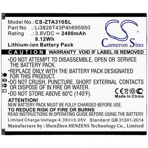 Battery  zte li3826t43p4h695950