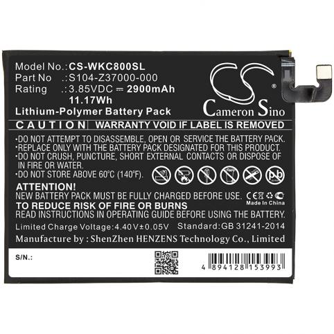Battery for phone wiko 356580h c800ae mobile