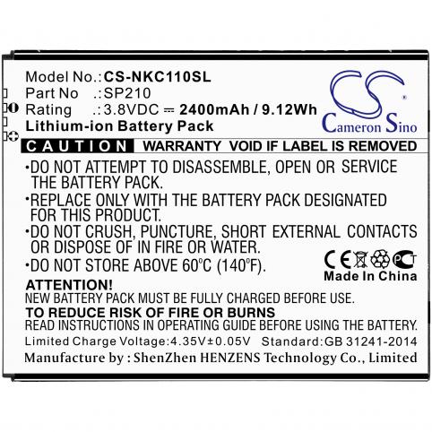 Battery  nokia sp210 c1 plus