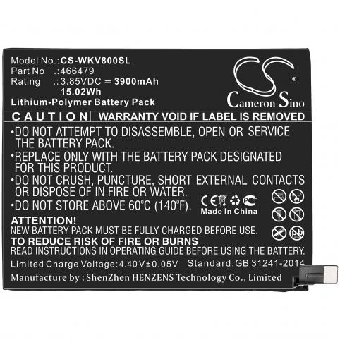 Battery for phone wiko 466479 view 3 lite mobile