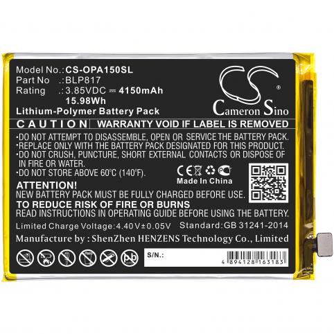 Battery for phone oppo blp817 a15 mobile