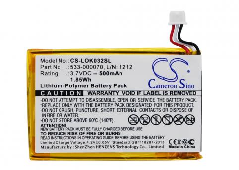 Battery  logitech 533-000070 ultratin keyboard cover