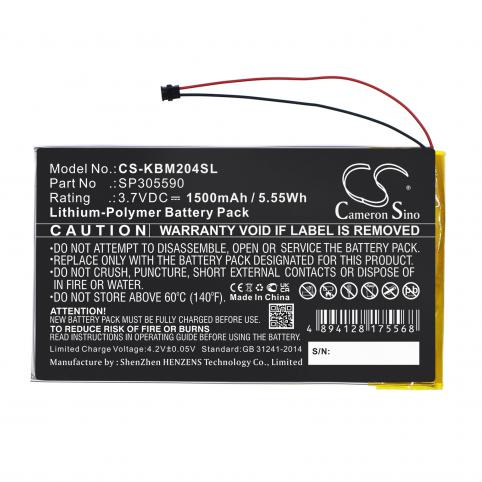Battery  kobo sp305590 aura hd