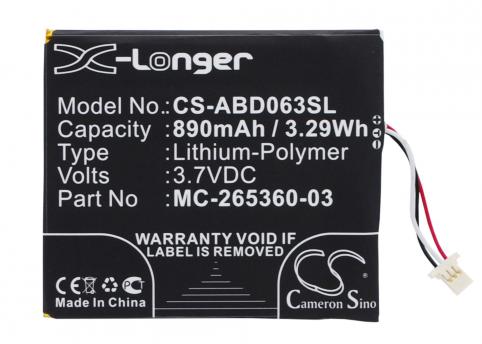 58 000083 kindle 7 battery livre electronique amazon