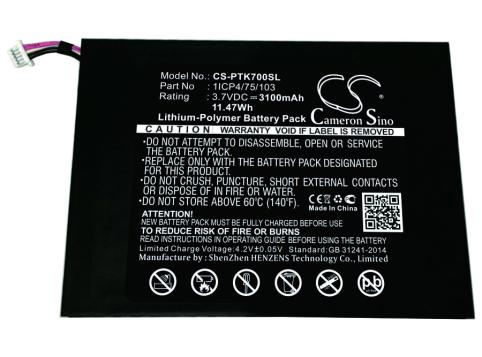 Battery  pocketbook 1icp4 75 103 a7