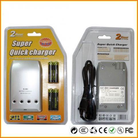 Rapide avec 4 piles aa adapter pile rechargeable